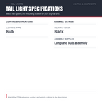 Tail Light Rear Back Lamp for 04-06 Nissan Sentra (SE-R/SE-R/SPEC V) Driver Left