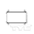 AC Condenser for 16-20 Honda Pilot 5MM w/Receiver & Dryer (PFC)