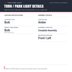 Parking/Corner Signal Light for 86-87 Nissan Pickup D21(E/SE/XE) Driver Side