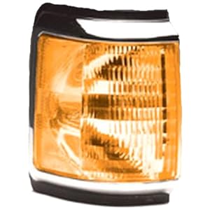 Corner Signal Light for 87-91 Ford Pickup/Bronco Black & Chrome Passenger Right