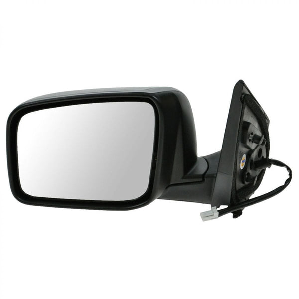 Door Mirror for 08-13 Nissan Rogue Power Heated Black Left Driver  Side