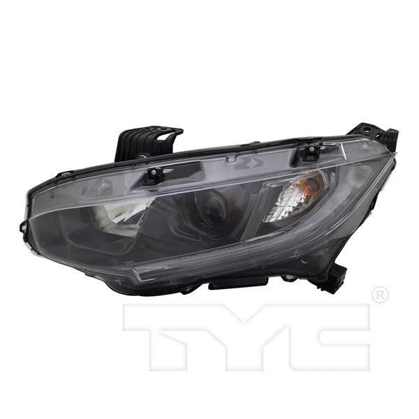 Halogen Headlight for 19-19 Honda Civic Sedan/Coupe w/LED DRL Left Driver CAPA
