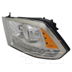 Headlight for 13-15 Dodge Ram Pickup w/o Logo Chrome Left Driver CAPA