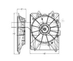 Radiator Cooling Fan Assembly for 14-20 Acura MDX AC3115125 19015-5J6-A01