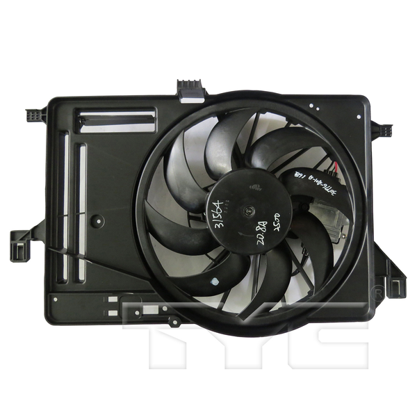 Radiator Cooling Fan for 15-18 Ford Focus 1.0L Tur MT