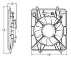 Condenser Cooling Fan Assembly for 15-16 Honda CR-V/CRV HO3113138 38615-5LA-A01