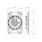 Cooling Fan Assembly for 22-24 Acura MDX 3.5L AC3113122 38615-61A-A01
