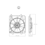 Condenser Cooling Fan Assembly for 23-25 Honda HR-V (Right) 38611-6CT-A01