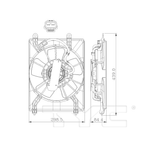 Cooling Fan Assembly (Rad & Cond) for 16-22 Acura ILX AC3113120 38611-R4H-A01