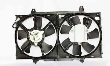 Dual Radiator & Condenser Cooling Fan Assembly for 98-01 Nissan Altima AT