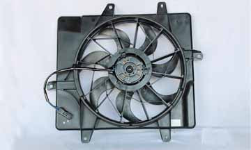 Radiator Condenser Cooling Fan Assembly for 01-05 Chrysler PT Cruiser non-Turbo
