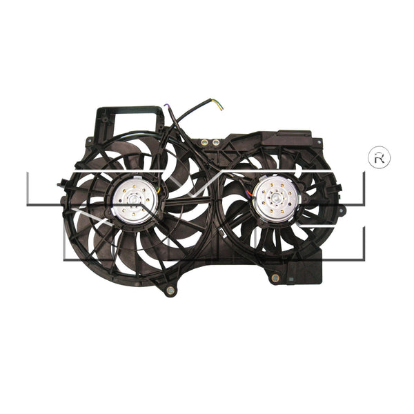 Dual Radiator & Condenser Cooling Fan Assembly for 05-11 Audi A6 3.2L AU3117105