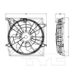 Dual Radiator & Condenser Cooling Fan Assembly for 14-15 Kia Optima 2.0L