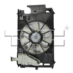 Dual Radiator & Condenser Cooling Fan Assembly for 12-19 Toyota Prius C