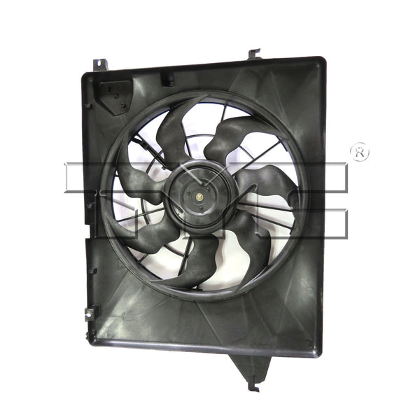 Radiator & Condenser Cooling Fan for 13-18 Hyundai Santa Fe/14-15 Kia Sorento