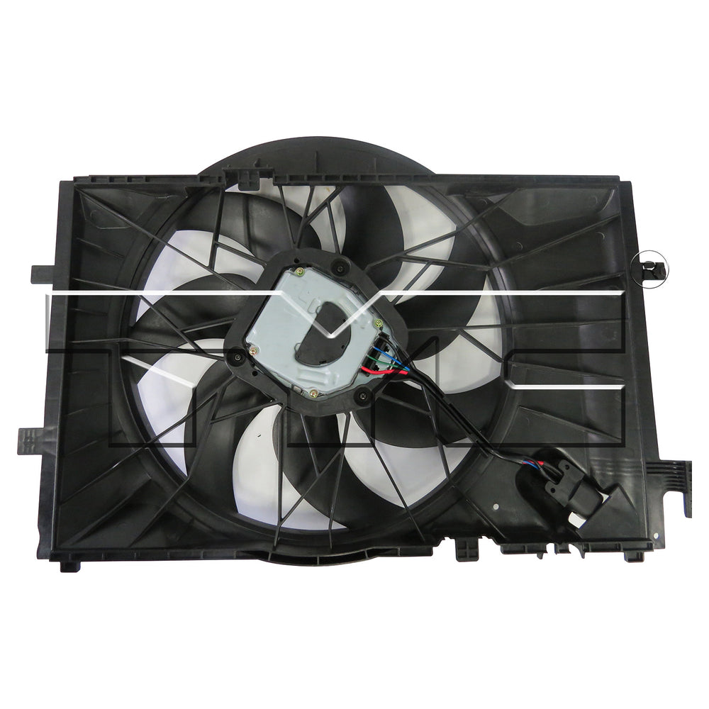 Dual Radiator & Condenser Cooling Fan Assembly for 01-07 Mercedes Benz C Class