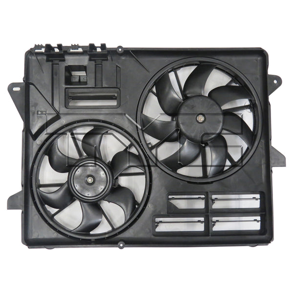 Dual Radiator & Condenser Cooling Fan Assembly for 15-19 Ford Mustang 3.7/5.0L