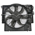 Dual Radiator & Condenser Cooling Fan Assembly for 07-11 BMW 3 Series w/Turbo