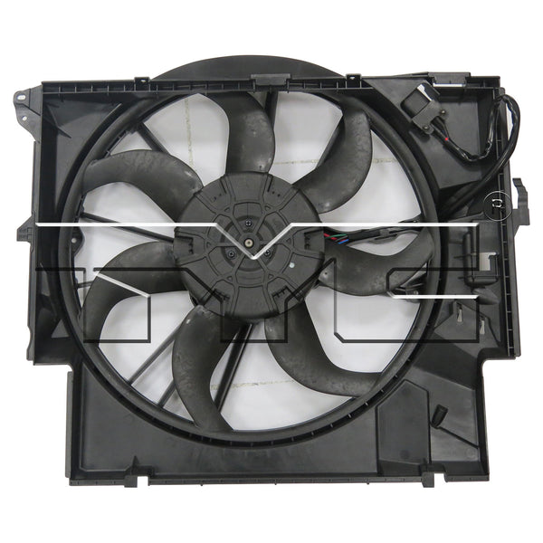 Dual Radiator & Condenser Cooling Fan Assembly for 07-11 BMW 3 Series w/Turbo