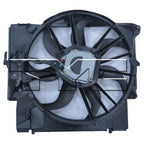 Dual Radiator & Condenser Cooling Fan Assembly for 07-11 BMW 3 Series w/Turbo
