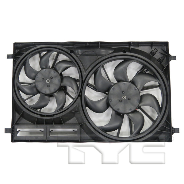 Dual Radiator & Condenser Cooling Fan Assembly for 15-19 Ford Transit 3.5L/3.7L