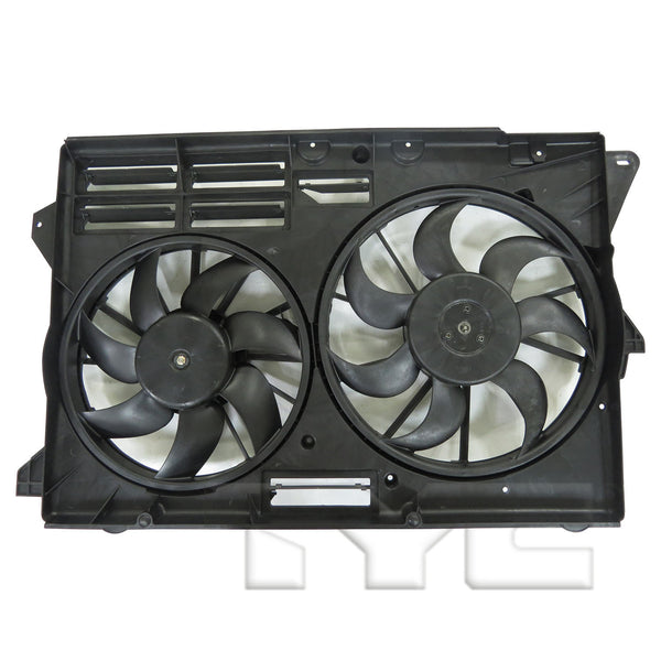 Dual Radiator Condenser Cooling Fan Assembly for 13-19 Ford Explorer 3.5L Turbo
