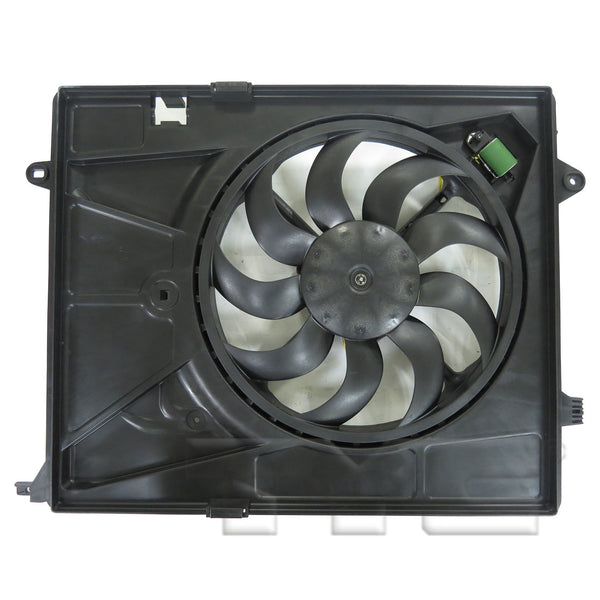 Dual Radiator & Condenser Cooling Fan Assembly for 14-19 Chevy Trax 1.4L