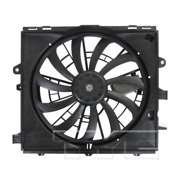 Dual Radiator & Condenser Cooling Fan Assembly for 14-15 Cadillac CTS 2.0L/3.6L