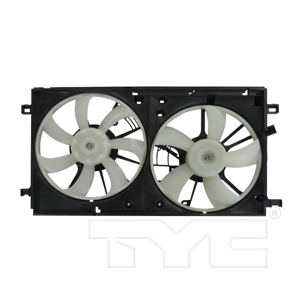Dual Radiator & Condenser Cooling Fan Assembly for 16-19 Toyota Prius