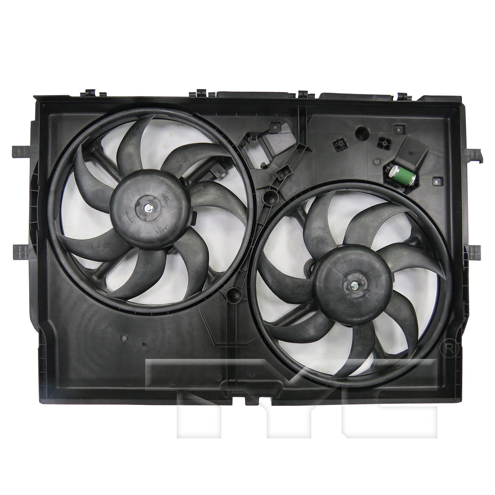 Dual Radiator & Condenser Cooling Fan Assembly for 14-19 Ram ProMaster w/o A/C