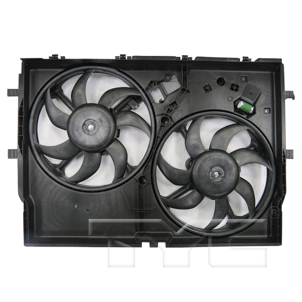 Dual Radiator & Condenser Cooling Fan Assembly for 14-19 Ram ProMaster w/o A/C