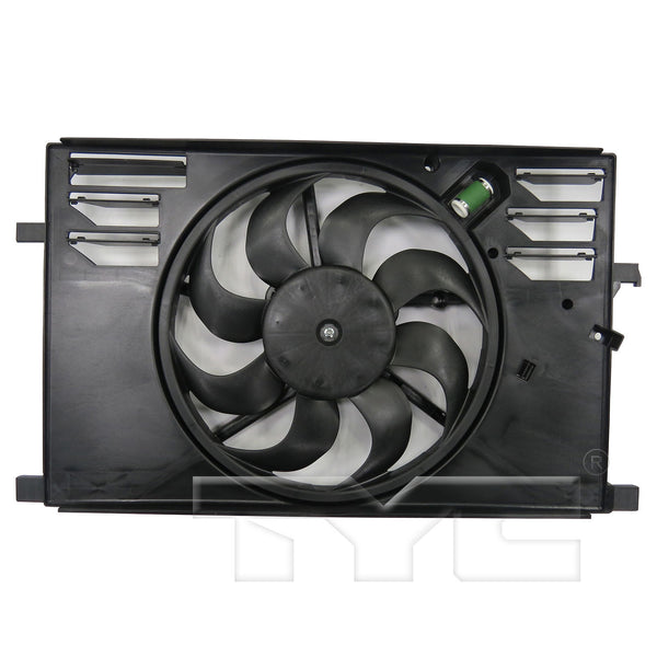 Radiator Condenser Cooling Fan Assembly for 15-18 Jeep Renegade/Ram ProMaster