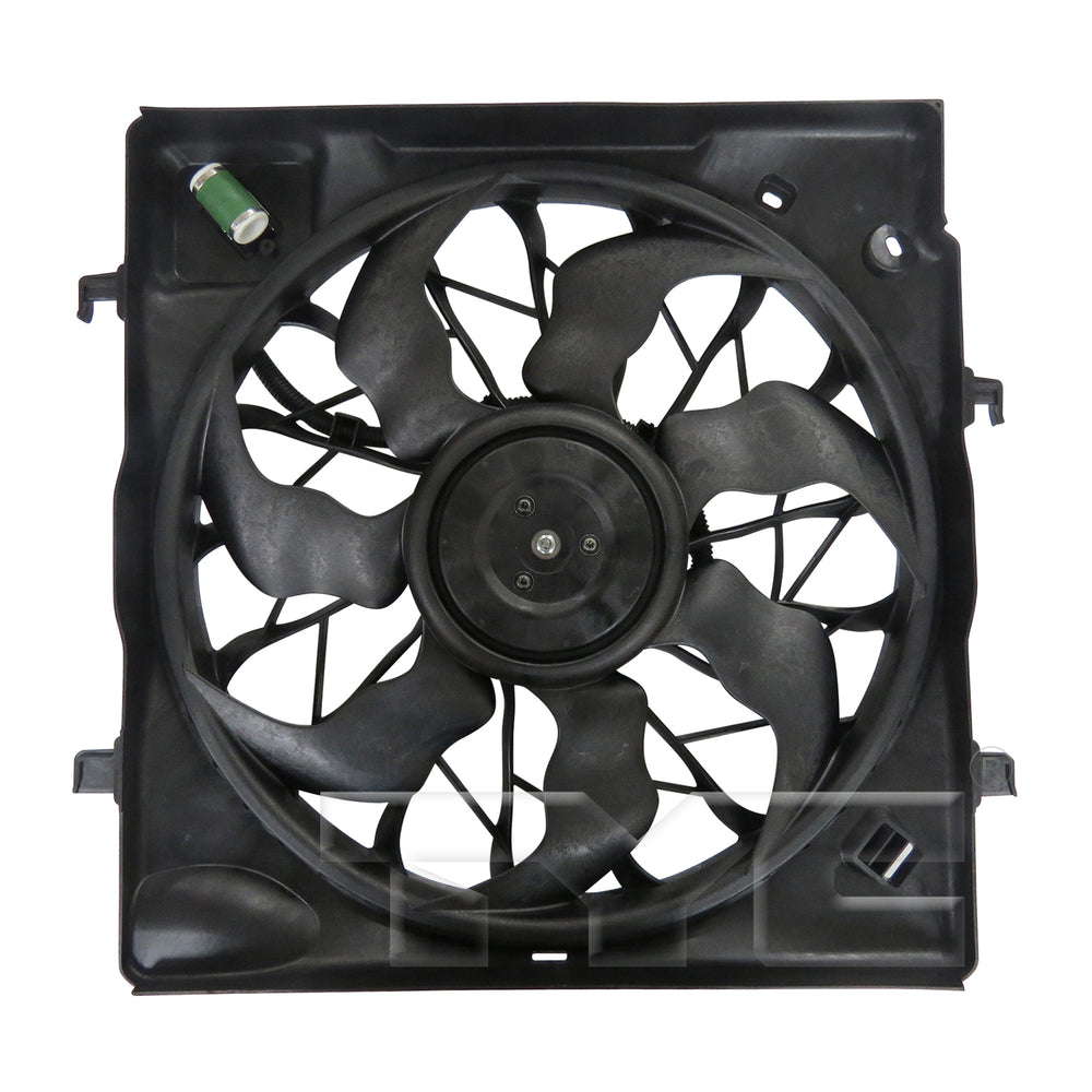 Dual Radiator & Condenser Cooling Fan Assembly for 16-19 Kia Optima 1.6L/2.0L