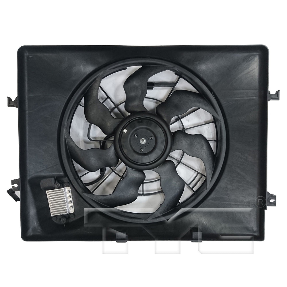 Dual Radiator & Condenser Cooling Fan Assembly for 14-15 Kia Optima 2.4L