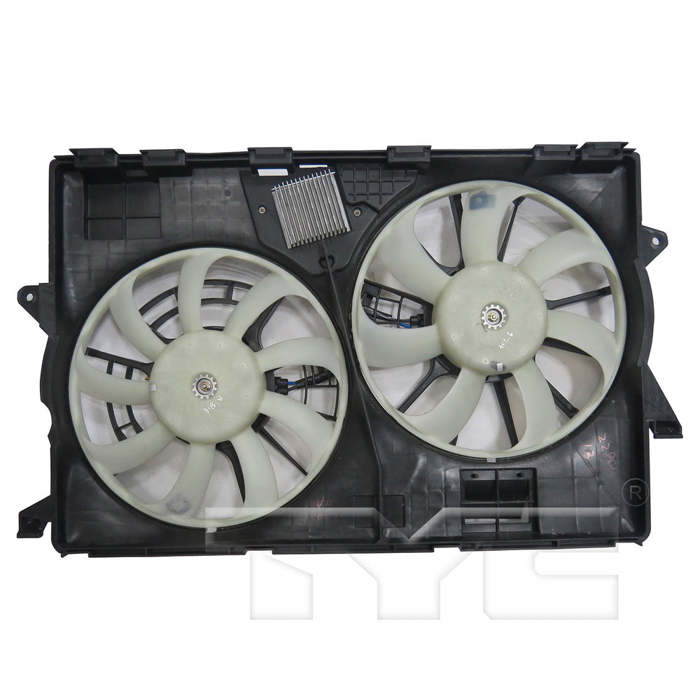 Dual Radiator & Condenser Cooling Fan Assembly for 14-19 Jeep Cherokee 3.2L