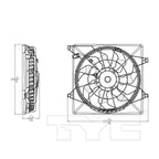 Dual Radiator & Condenser Cooling Fan Assembly for 16-19 Kia Sorento 2.0L Turbo