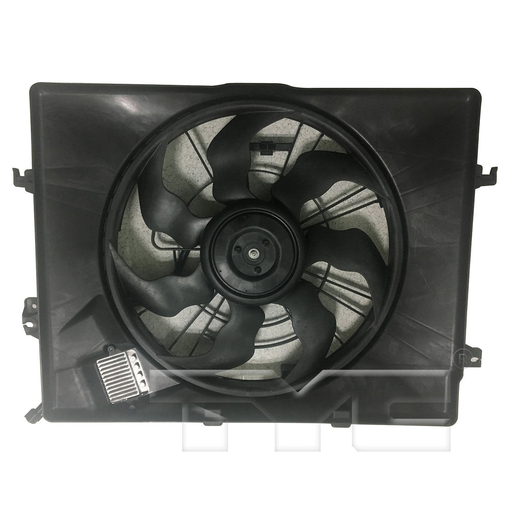 Dual Radiator & Condenser Cooling Fan Assembly for 14-16 Kia Optima Hybrid