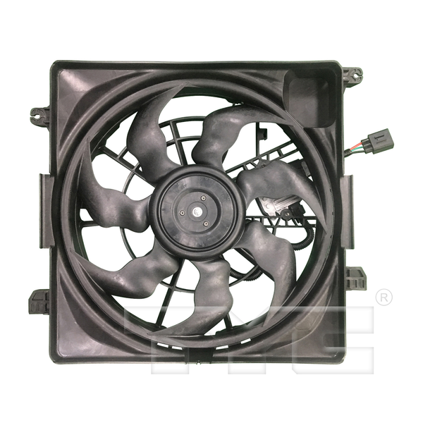 Dual Radiator Condenser Cooling Fan Assembly for 16-19 Hyundai Tucson 1.6L Turbo