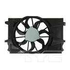 Dual Radiator & Condenser Cooling Fan Assembly for 16-16 Chevy Cruze 1.4L AT