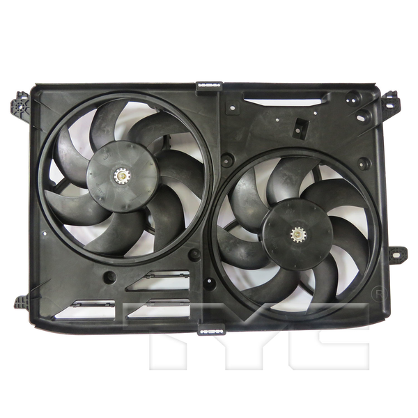 Dual Radiator & Condenser Cooling Fan Assembly for 17-19 Ford Fusion 2.0L Turbo