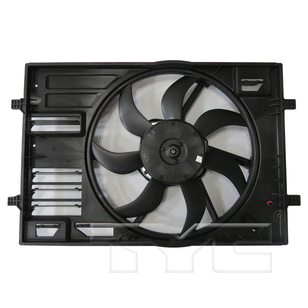 Dual Radiator & Condenser Cooling Fan Assembly for 15-19 Audi A3 1.8L/2.0L Turbo