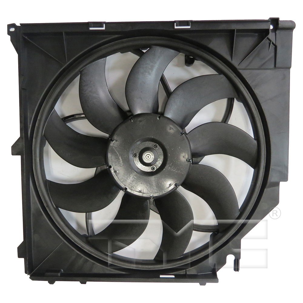 Dual Radiator & Condenser Cooling Fan Assembly for 04-10 BMW X3 600W