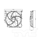 Dual Radiator & Condenser Cooling Fan Assembly for 04-10 BMW X3 600W