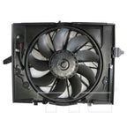 Dual Radiator & Condenser Cooling Fan Assembly for 06-07 BMW 525I 530I BM3115107