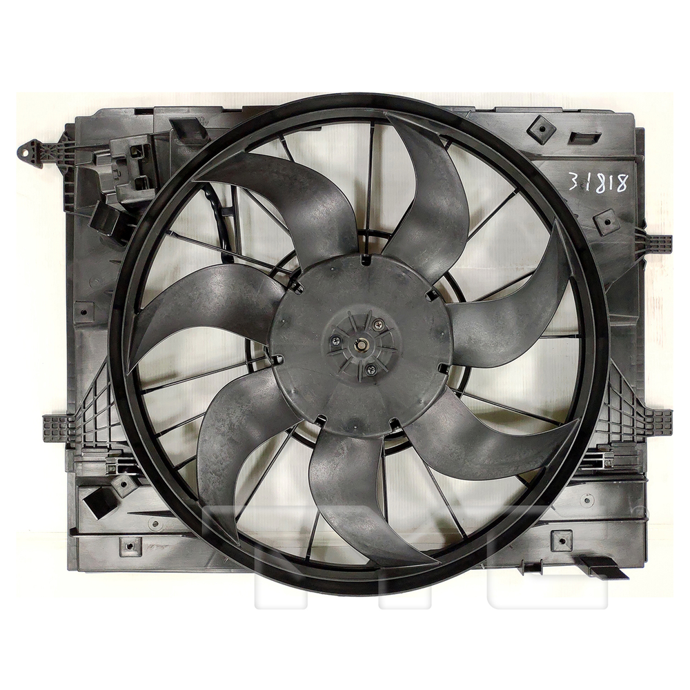 Radiator & Condenser Cooling Fan Assembly for 17-19 Mercedes GLC Class 2.0L