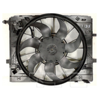 Radiator & Condenser Cooling Fan Assembly for 17-19 Mercedes GLC Class 2.0L