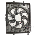 Radiator & Condenser Cooling Fan Assembly for 17-19 Mercedes GLC Class 2.0L