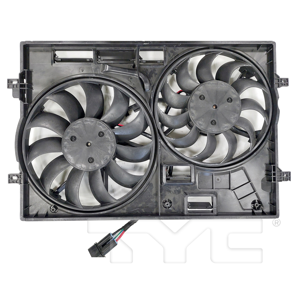 Radiator & Condenser Cooling Fan Assembly for 18-23 Volkswagen Tiguan 3Q0121205B