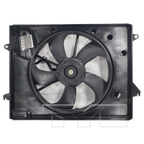 Radiator & Condenser Cooling Fan Assembly for 18-19 Hyundai Sonata 2.4L