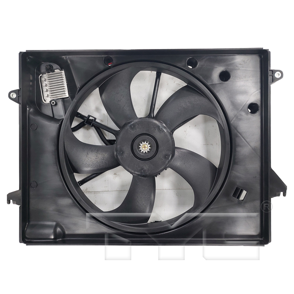 Radiator & Condenser Cooling Fan Assembly for 18-19 Hyundai Sonata 2.4L